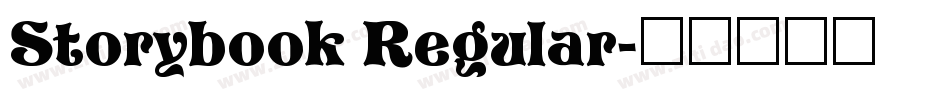Storybook Regular字体转换